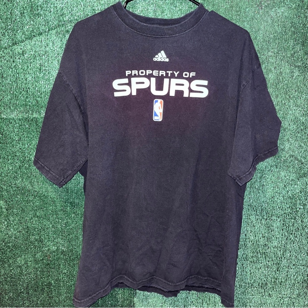 San Antonio Spurs Black Adidas Shirt L NBA Wemby Texas